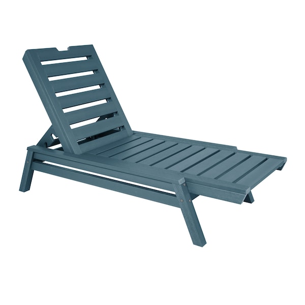Highwood Usa Crestone Chaise Lounge Outdoor Furniture for Pool, Patio CM-LNGSQ62-NBE - main